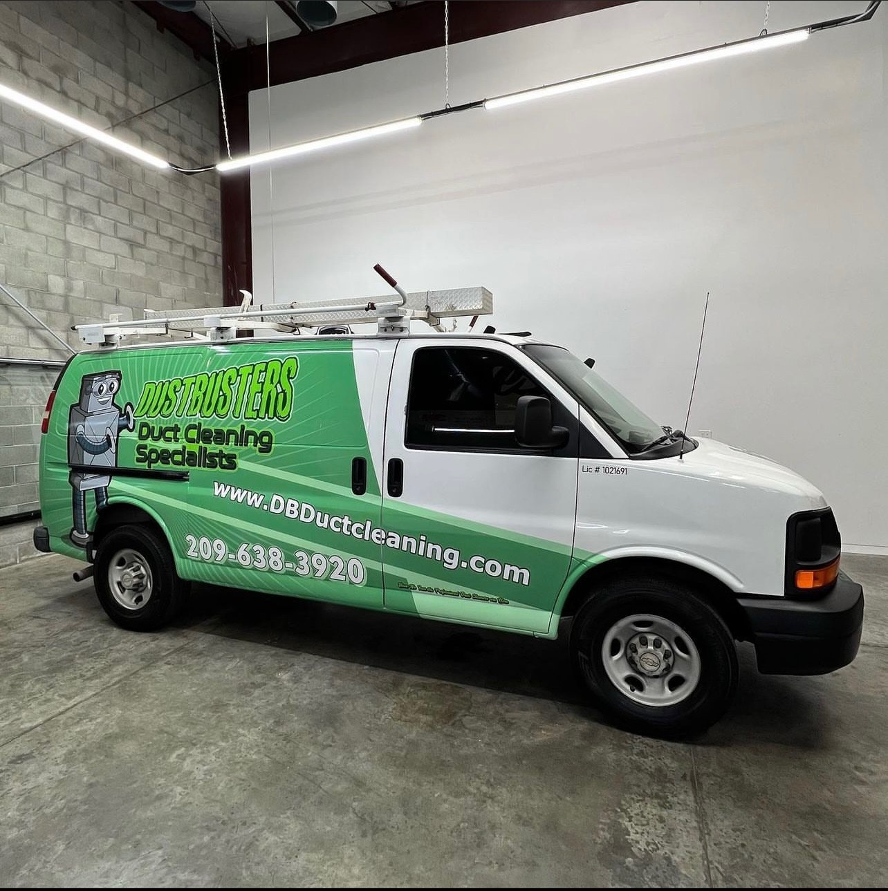Dustbusters Duct Cleaning Specialists service van
